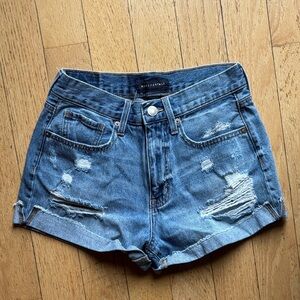 Aeropostale blue jean shorts